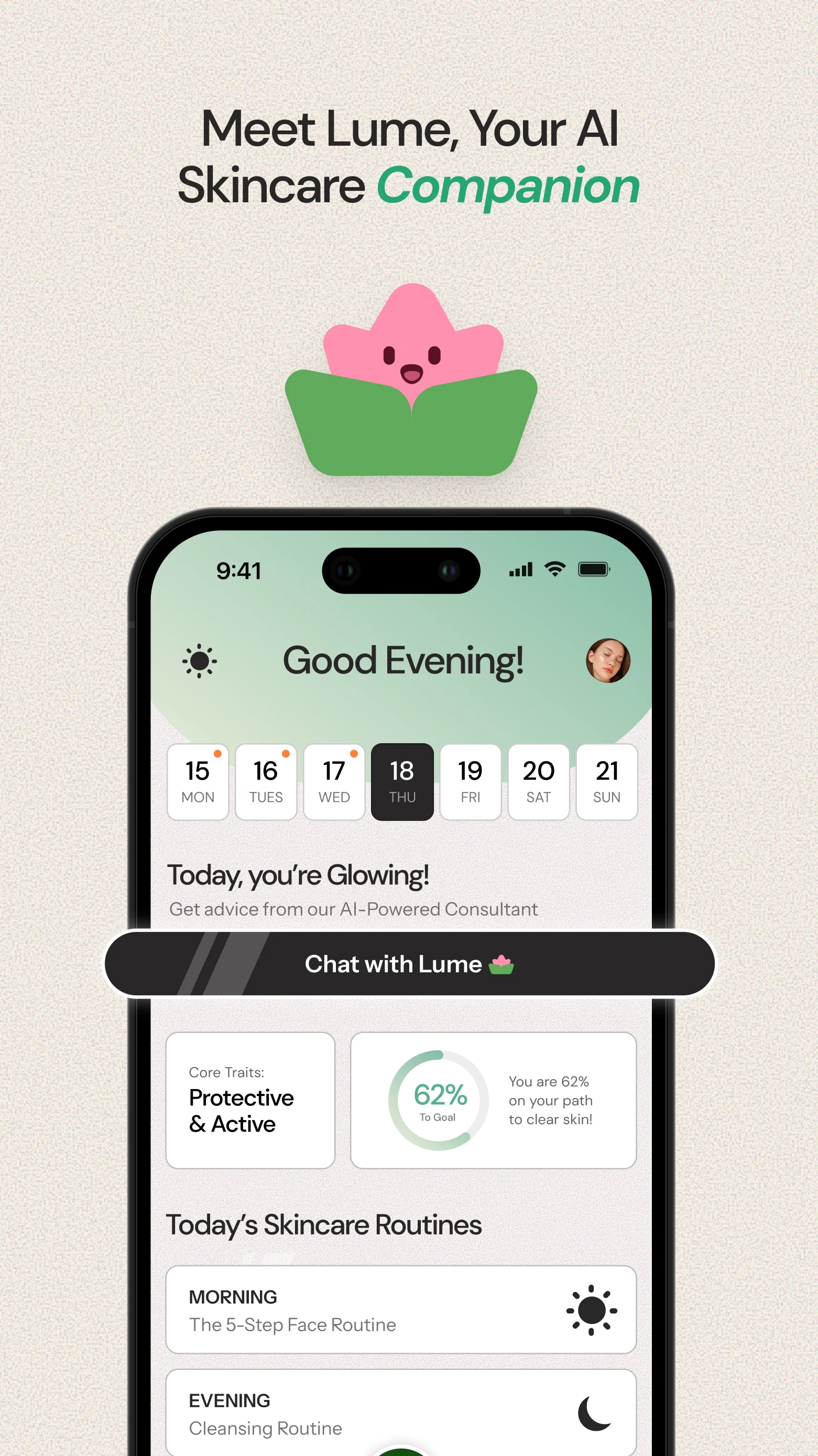 Lume Skin: Skincare Assistant screenshot